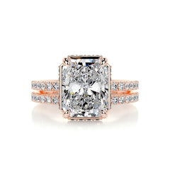 Luna Diamond Bridal Set -14K Rose Gold