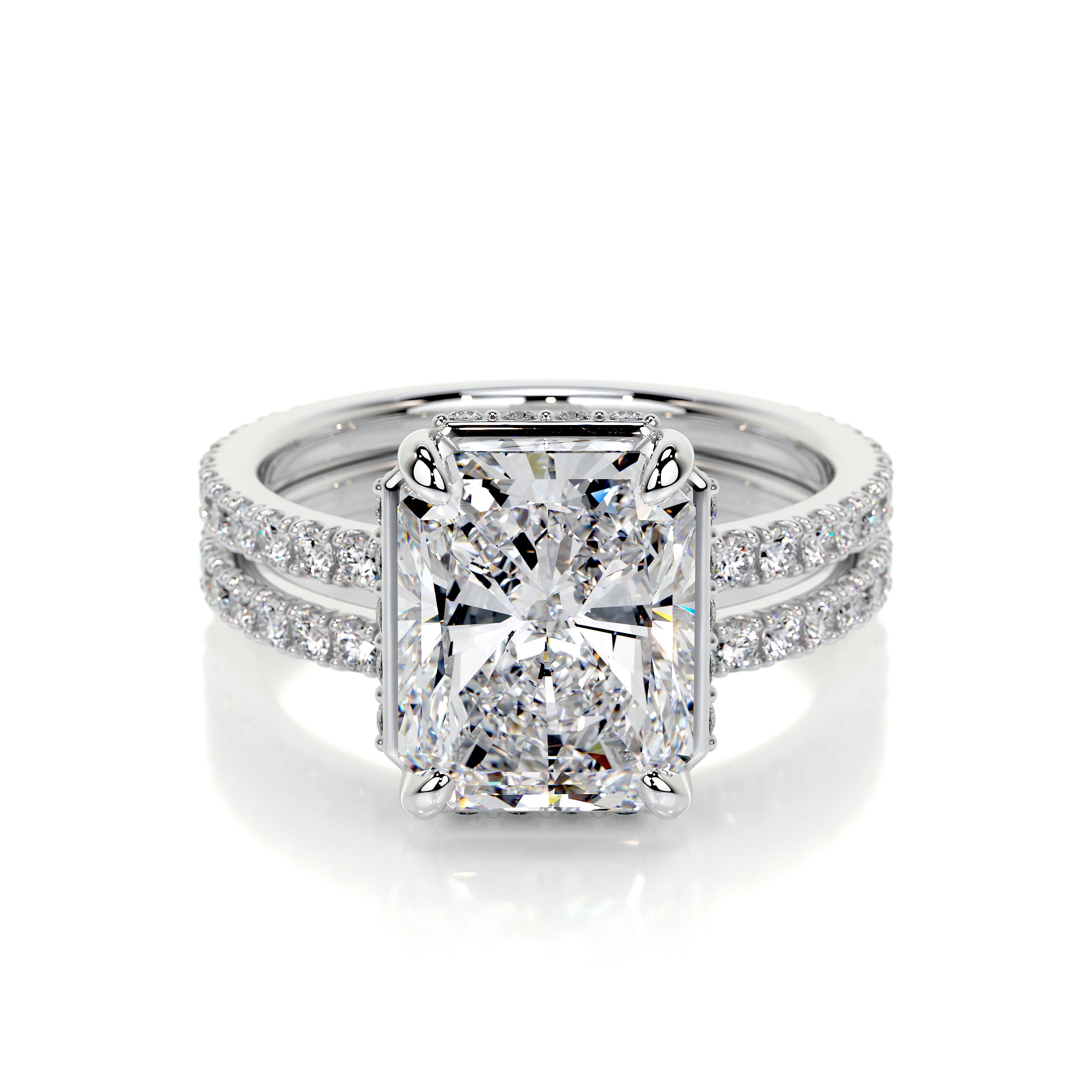 Luna Lab Grown Diamond Bridal Set -Platinum