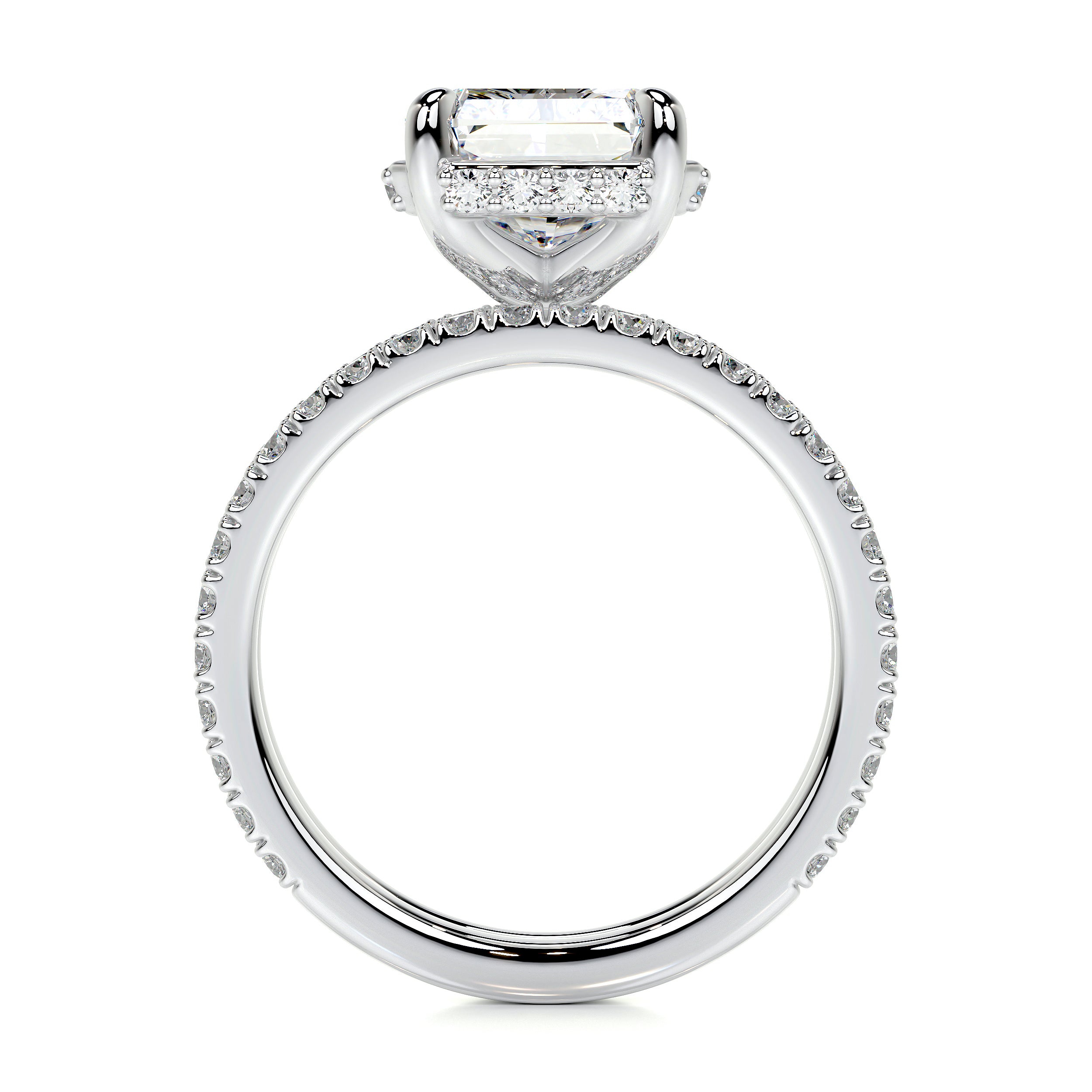 Luna Lab Grown Diamond Bridal Set   (2.80 Carat) -14K White Gold