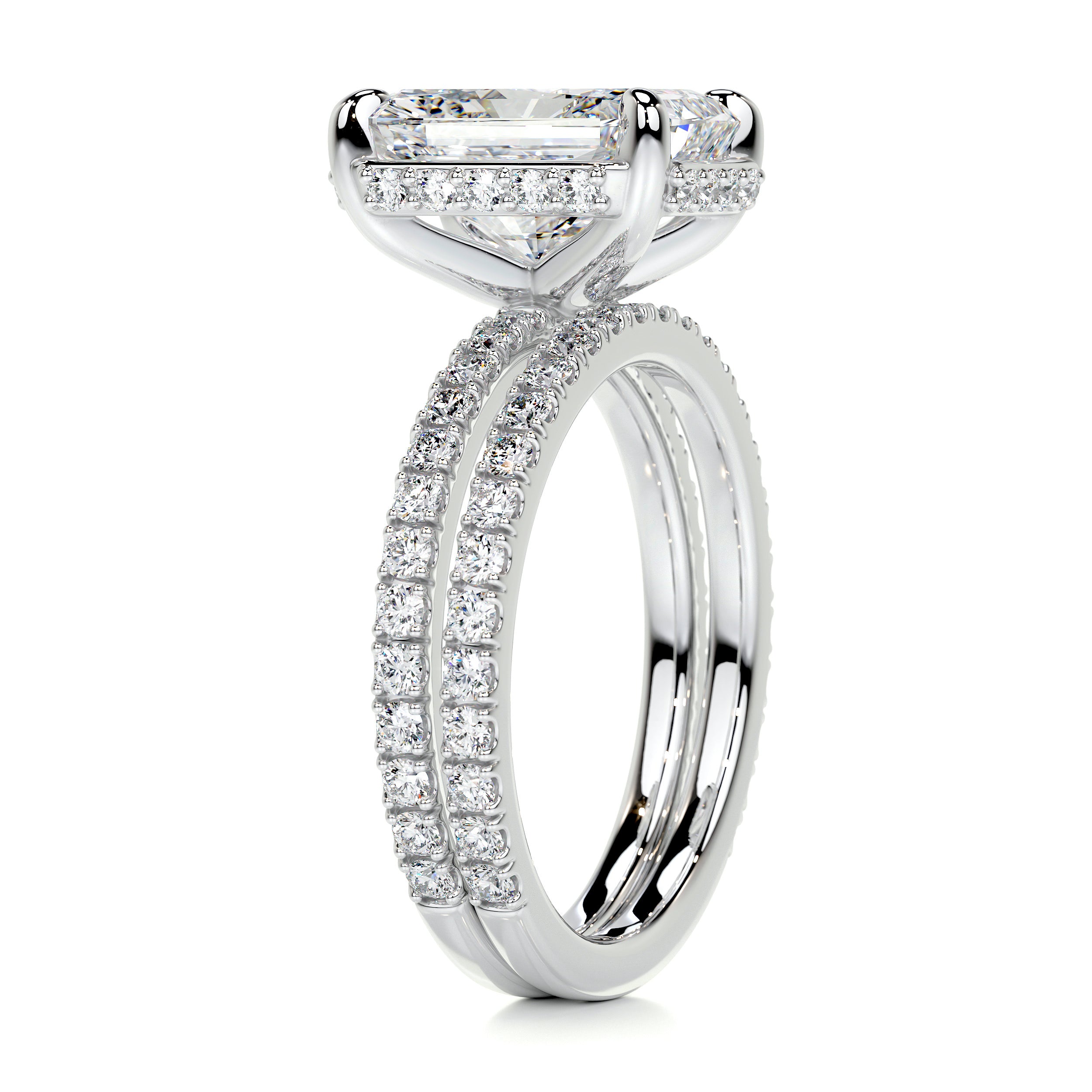 Luna Diamond Bridal Set   (2.80 Carat) -18K White Gold