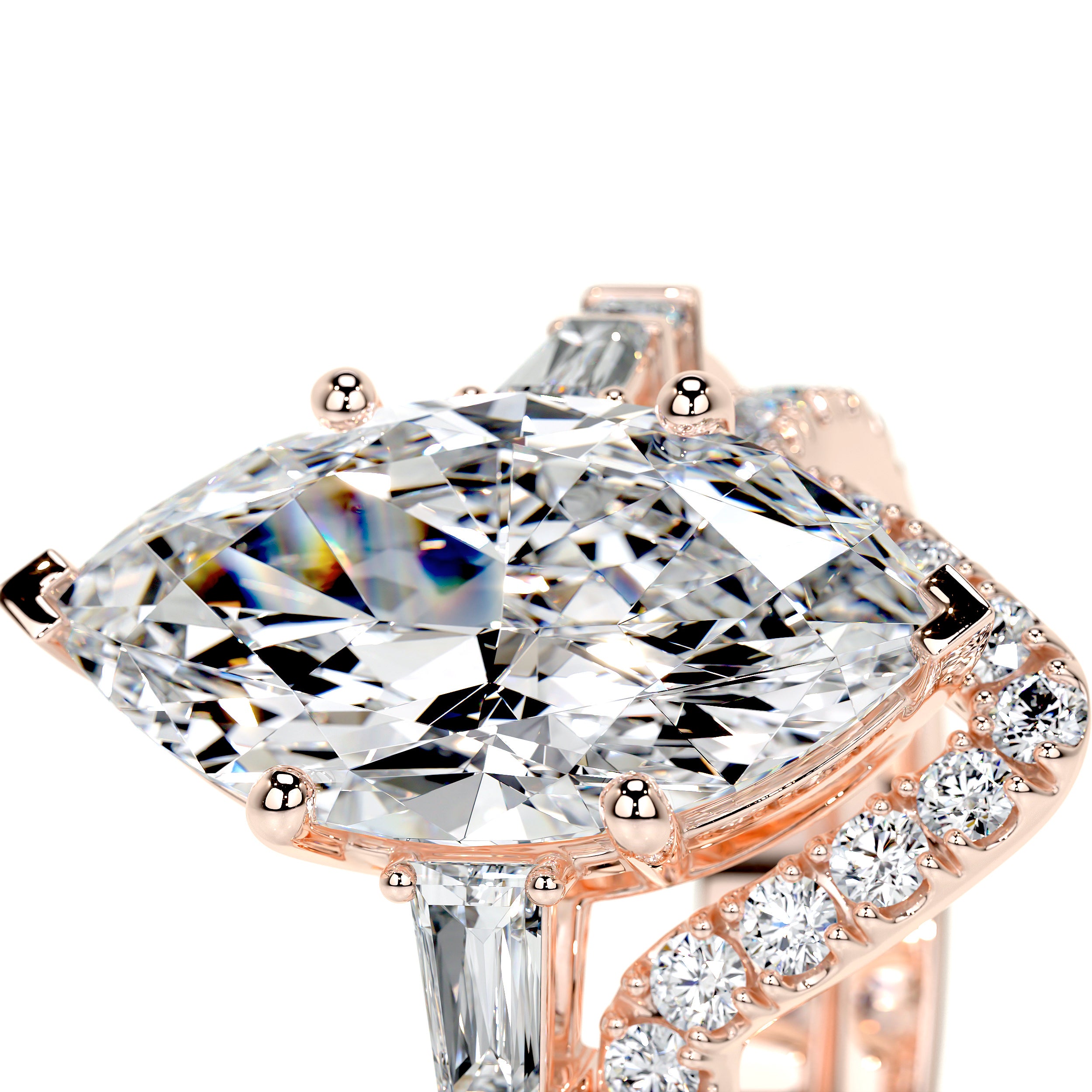 Tessa Lab Grown Diamond Bridal Set -14K Rose Gold