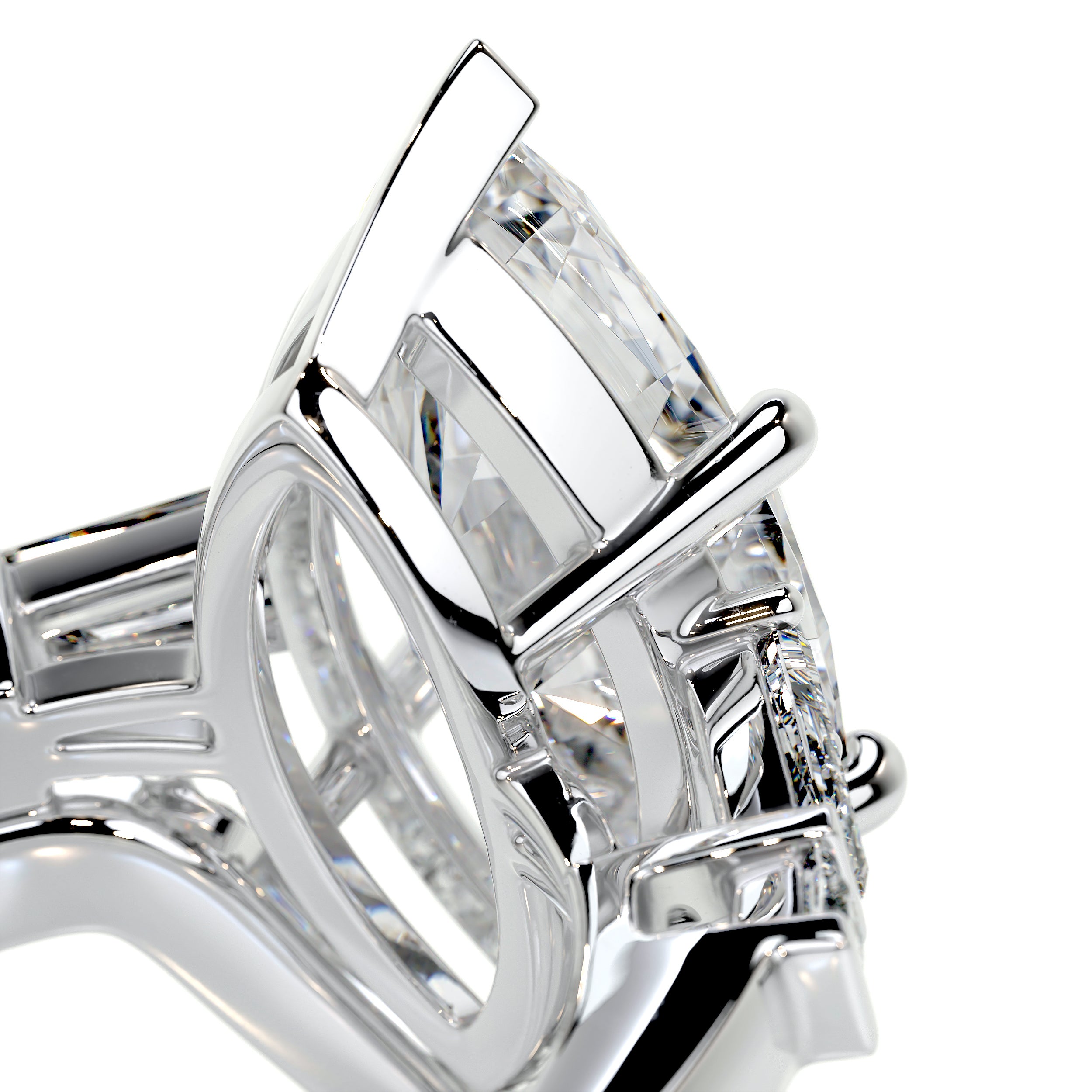 Tessa Diamond Bridal Set   (5.80 Carat) -Platinum