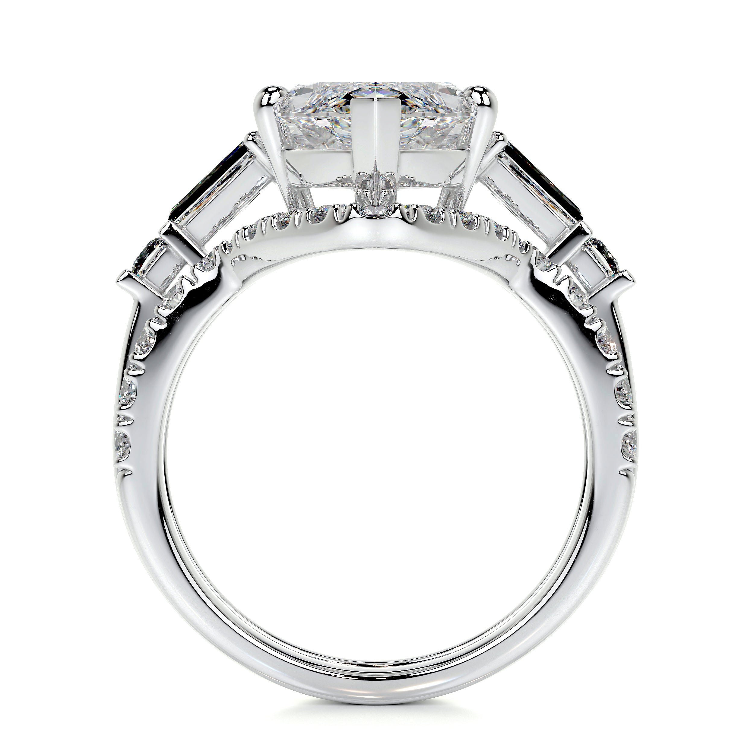 Tessa Lab Grown Diamond Bridal Set   (5.80 Carat) -14K White Gold