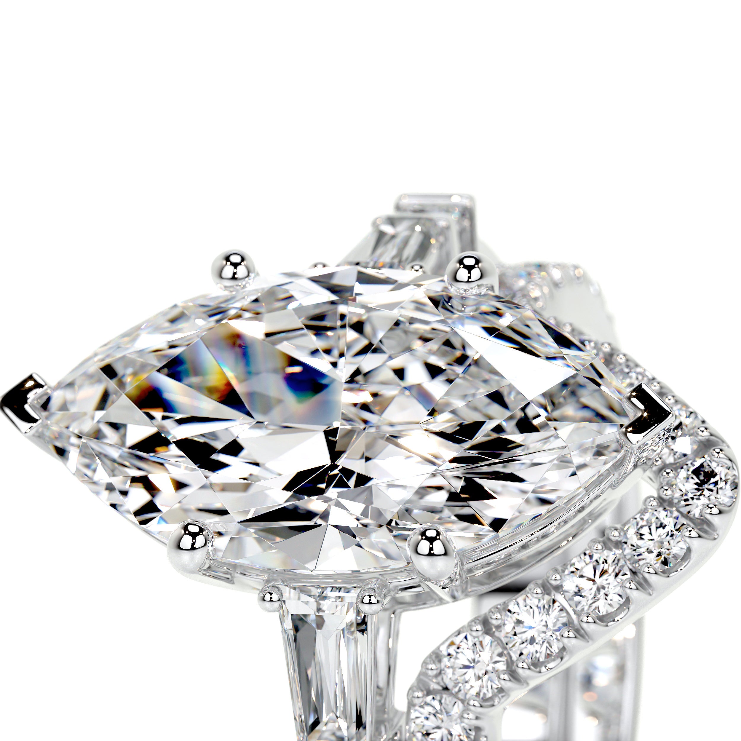 Tessa Lab Grown Diamond Bridal Set -18K White Gold