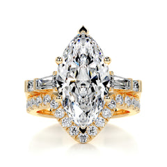 Tessa Diamond Bridal Set -18K Yellow Gold