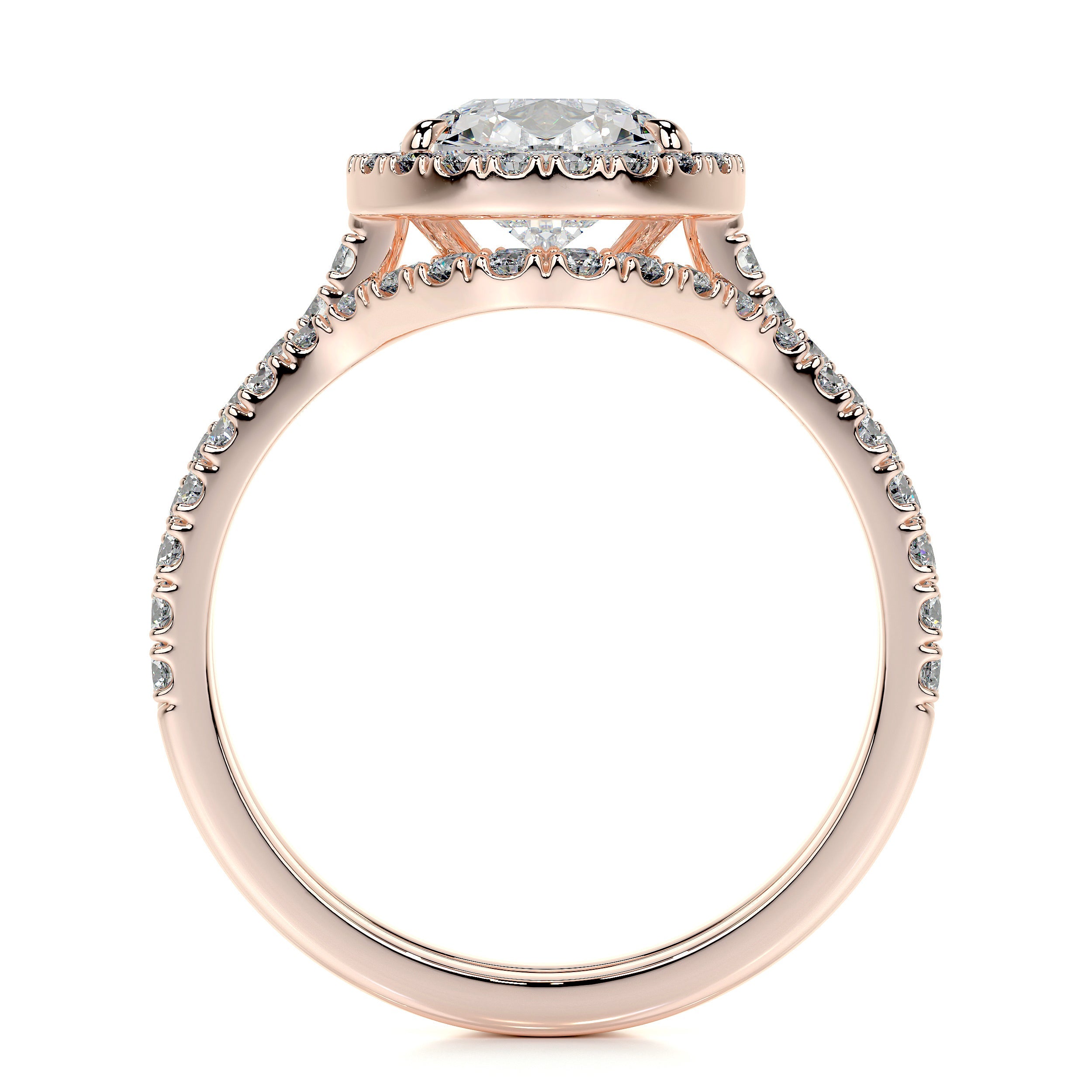 Sophia Lab Grown Diamond Bridal Set   (2.5 Carat) -14K Rose Gold