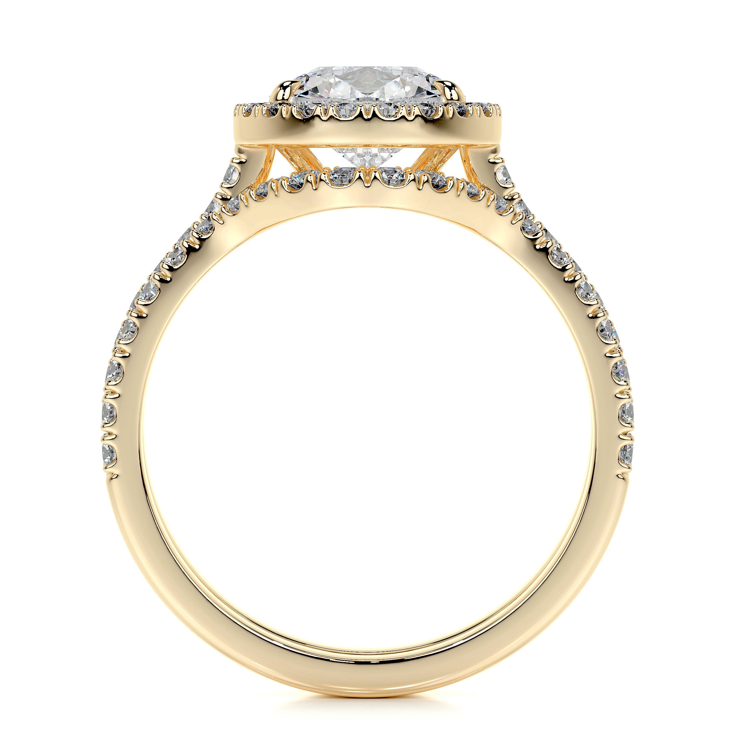Sophia Lab Grown Diamond Bridal Set   (2.5 Carat) -18K Yellow Gold