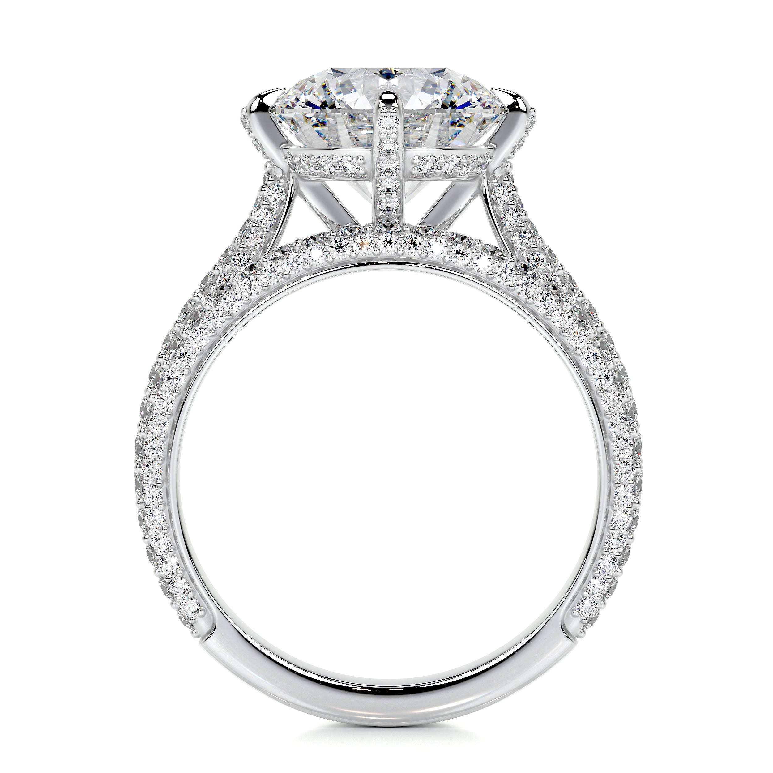Jocelyn Lab Grown Diamond Bridal Set   (5.00 Carat) -14K White Gold