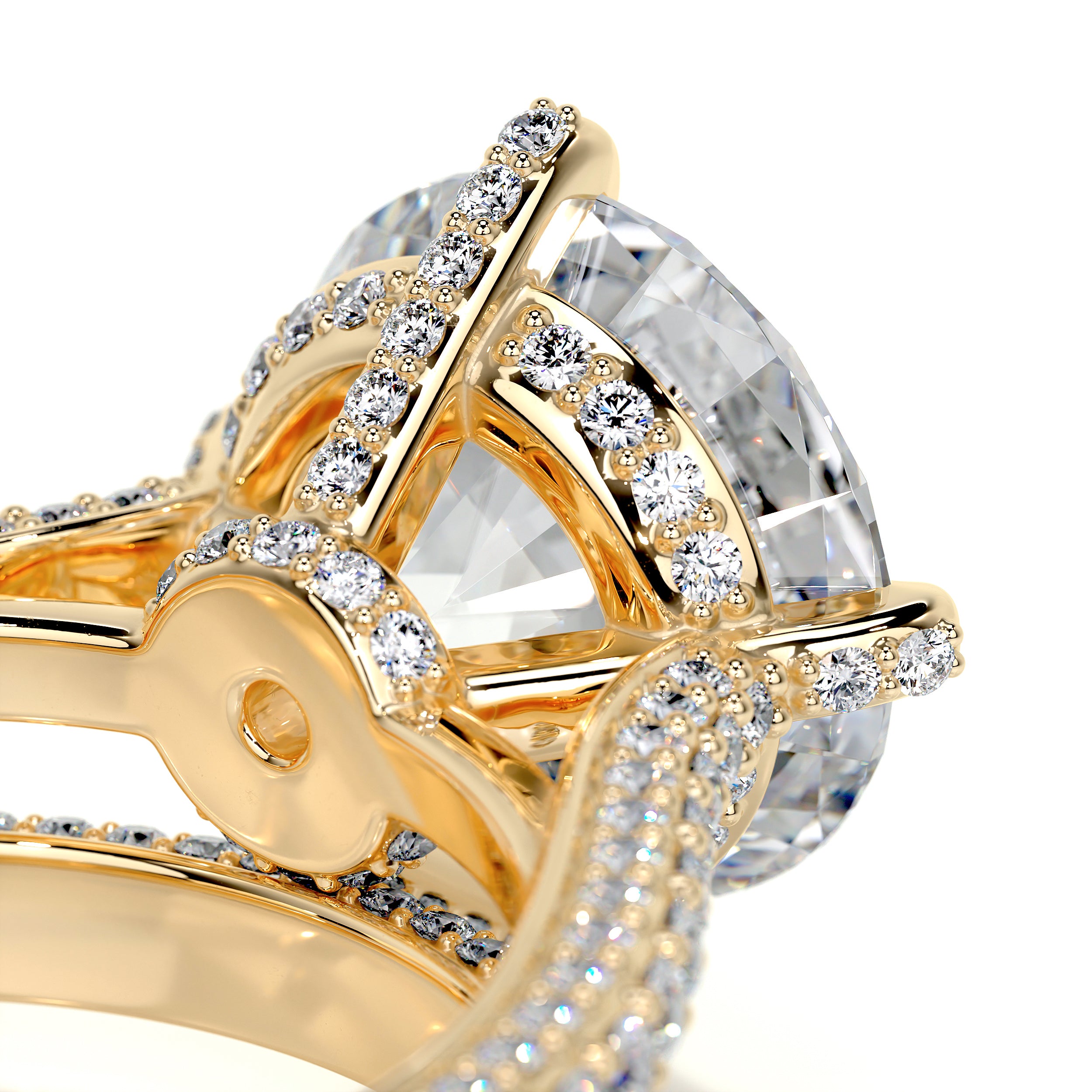 Jocelyn Diamond Bridal Set   (5.00 Carat) -18K Yellow Gold