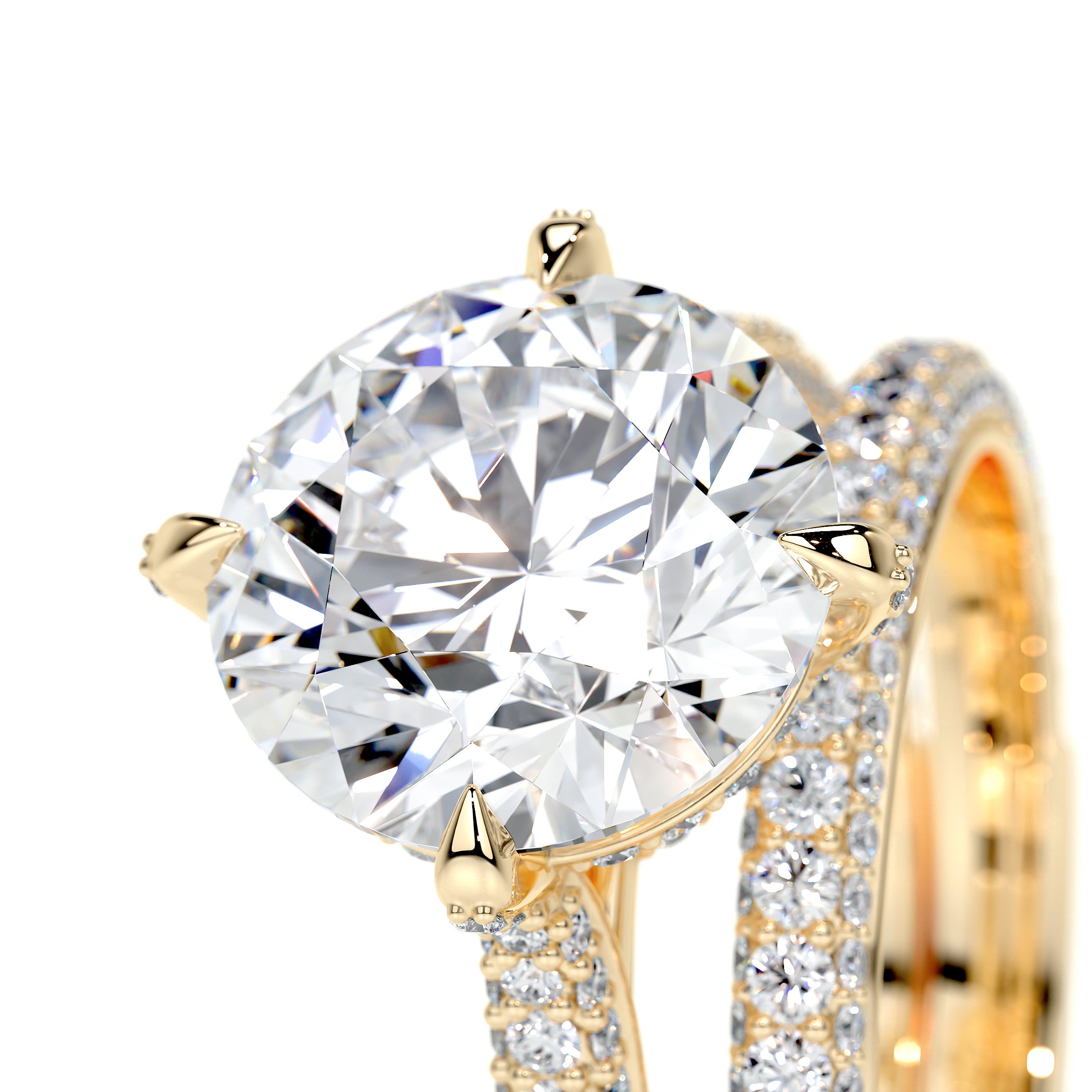 Jocelyn Lab Grown Diamond Bridal Set -18K Yellow Gold