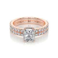 Deborah Lab Grown Diamond Bridal Set -14K Rose Gold
