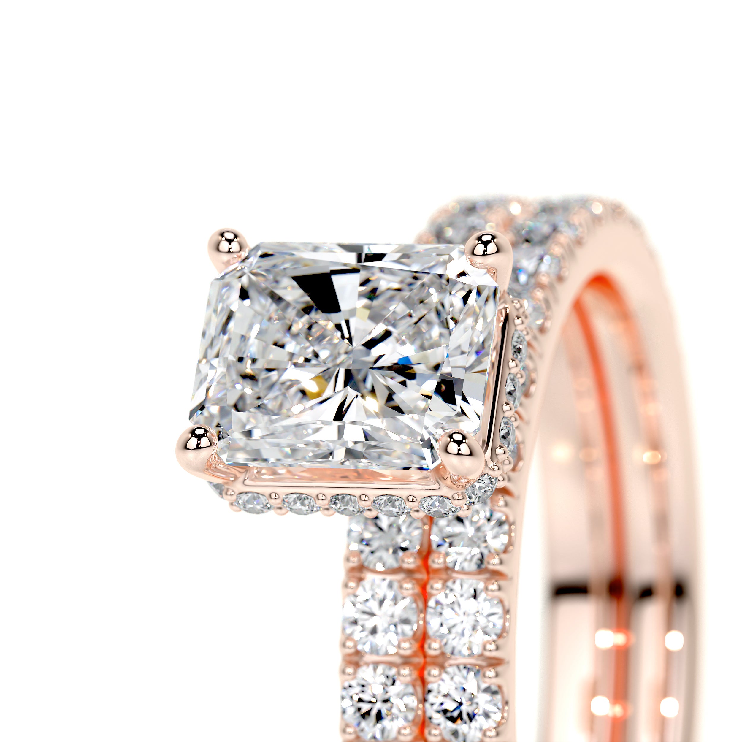 Deborah Lab Grown Diamond Bridal Set -14K Rose Gold