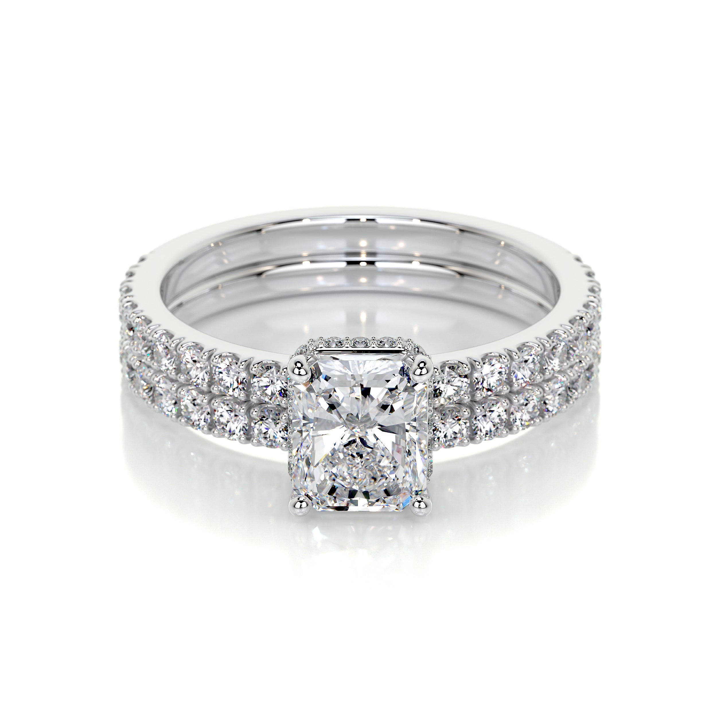 Deborah Lab Grown Diamond Bridal Set -Platinum