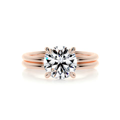 Eloise Diamond Bridal Set -14K Rose Gold
