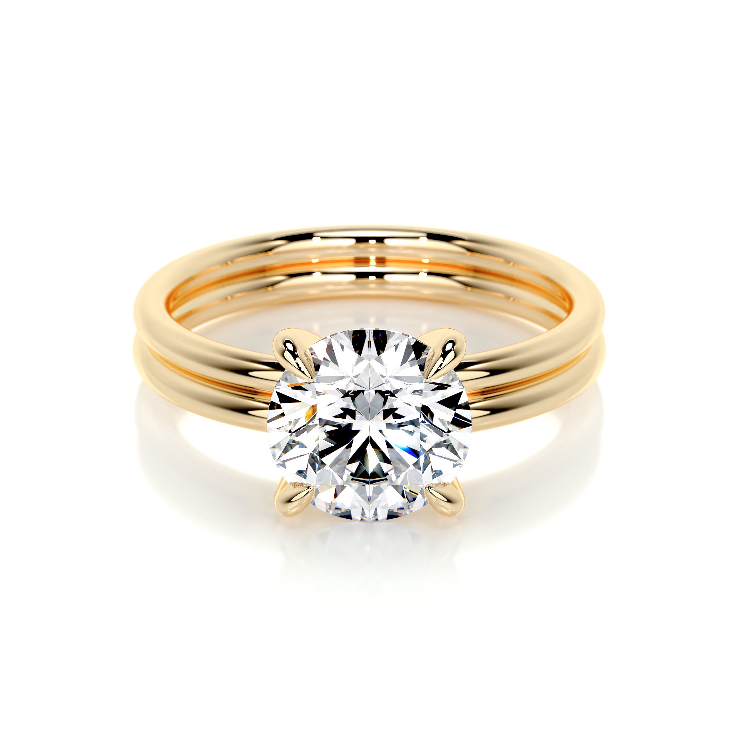 Eloise Lab Grown Diamond Bridal Set -18K Yellow Gold