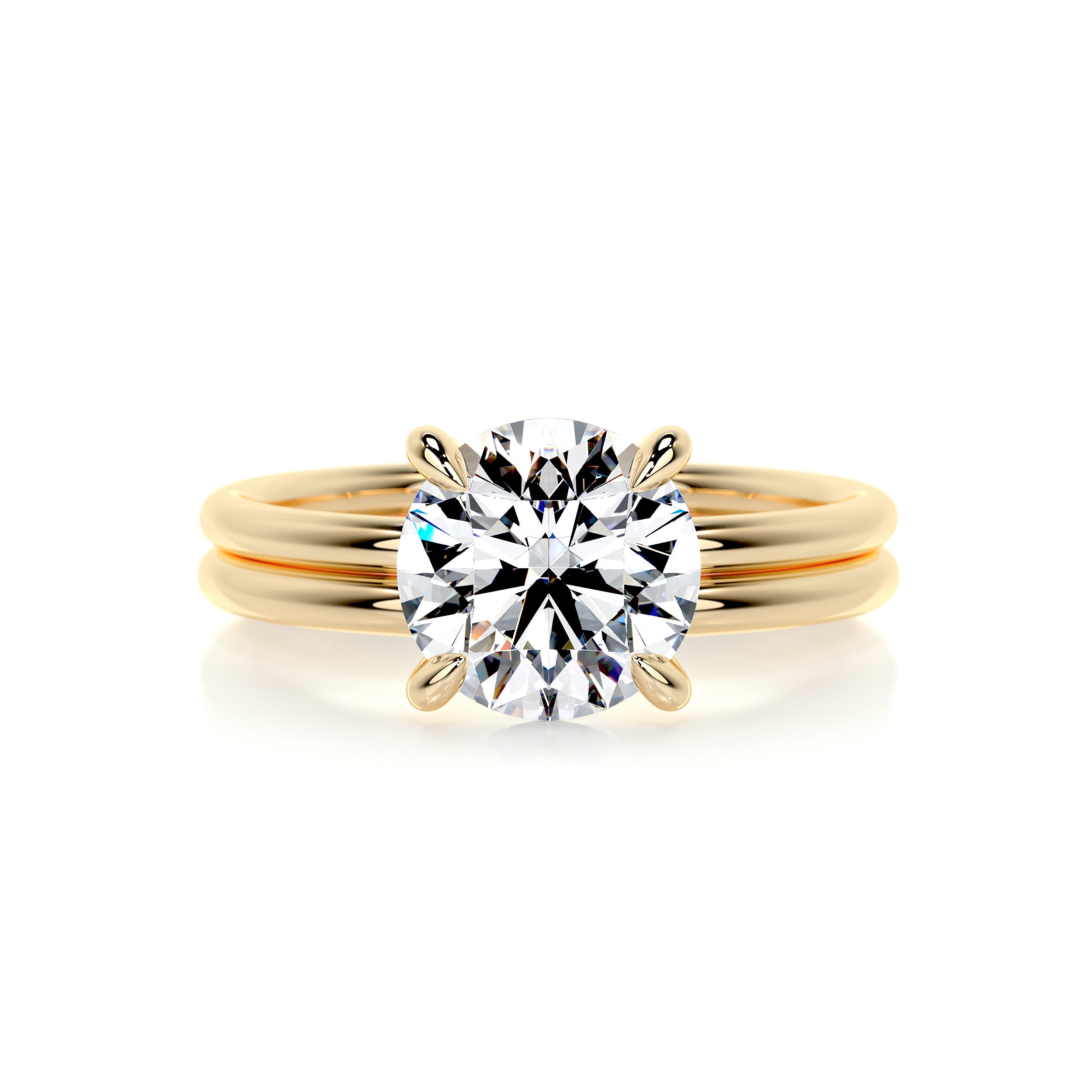 Eloise Diamond Bridal Set   (2.50 Carat) -18K Yellow Gold