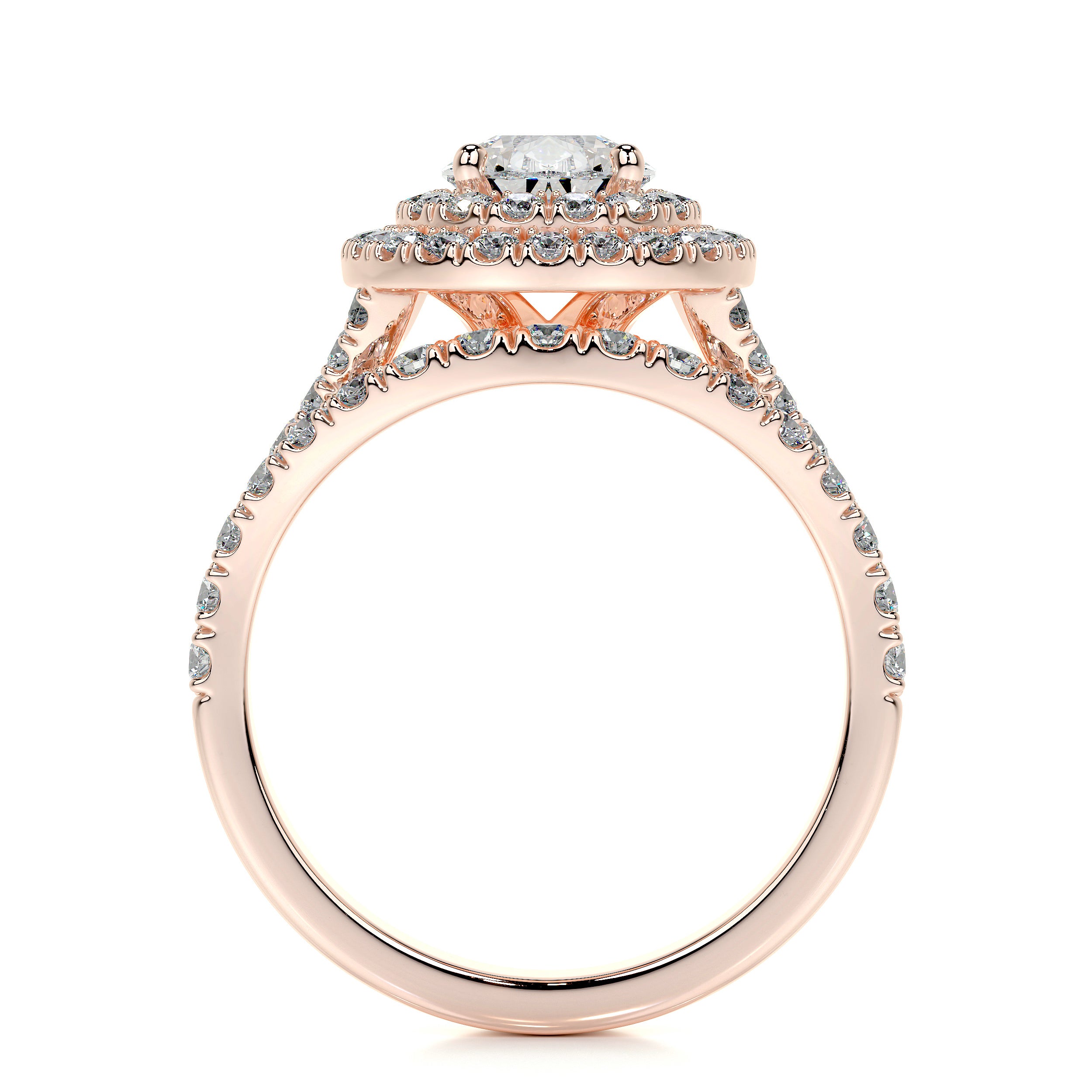 Melanie Lab Grown Diamond Bridal Set -14K Rose Gold