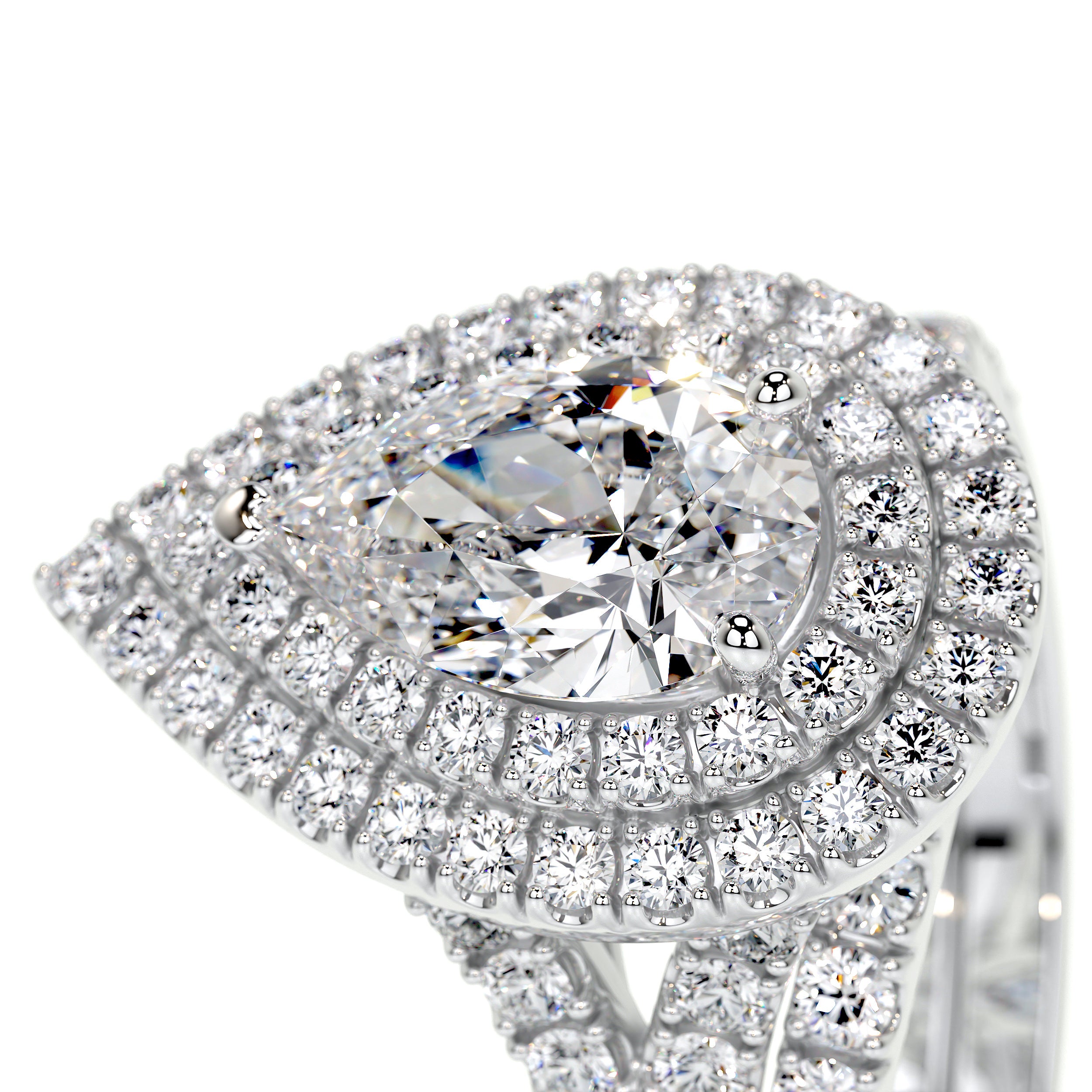 Melanie Lab Grown Diamond Bridal Set -14K White Gold