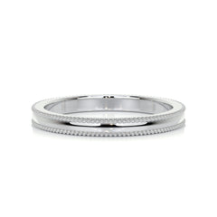Sacha Wedding Band -18K White Gold