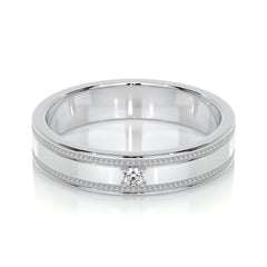 Sherry Lab Grown Diamond Wedding Ring (0.02 Carat) -14K White Gold