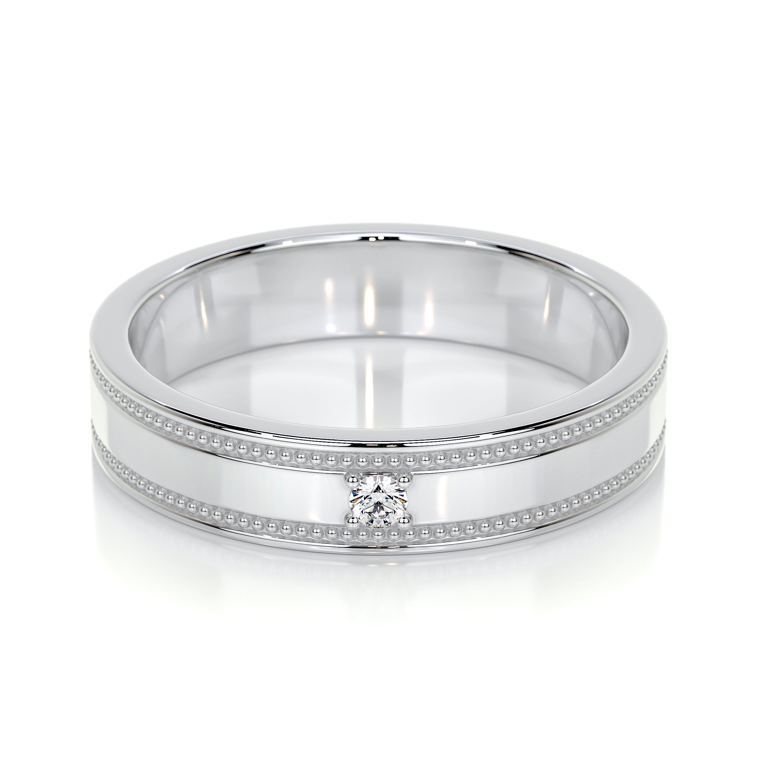 Sherry Lab Grown Diamond Wedding Ring   (0.02 Carat) -18K White Gold