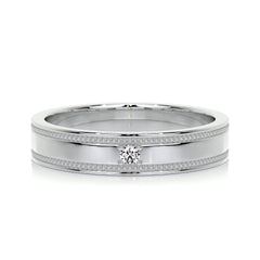Sherry Diamond Wedding Ring (0.02 Carat) -18K White Gold