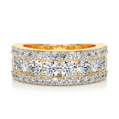 Nia Diamond Wedding Ring (2 Carat) -18K Yellow Gold