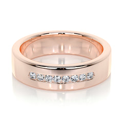 Nicky Wedding Band (0.20 Carat) -14K Rose Gold