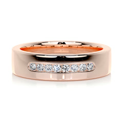 Nicky Wedding Band (0.20 Carat) -14K Rose Gold