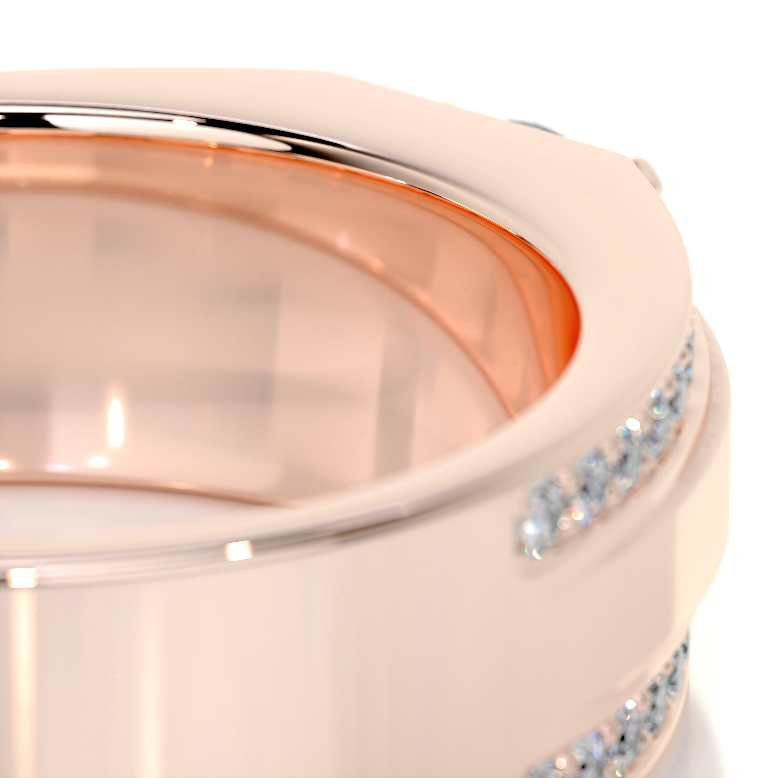 Raquel Diamond Wedding Band   (1.25 Carat) -14K Rose Gold