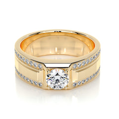 Raquel Lab Grown Diamond Wedding Band (1.25 Carat) -18K Yellow Gold