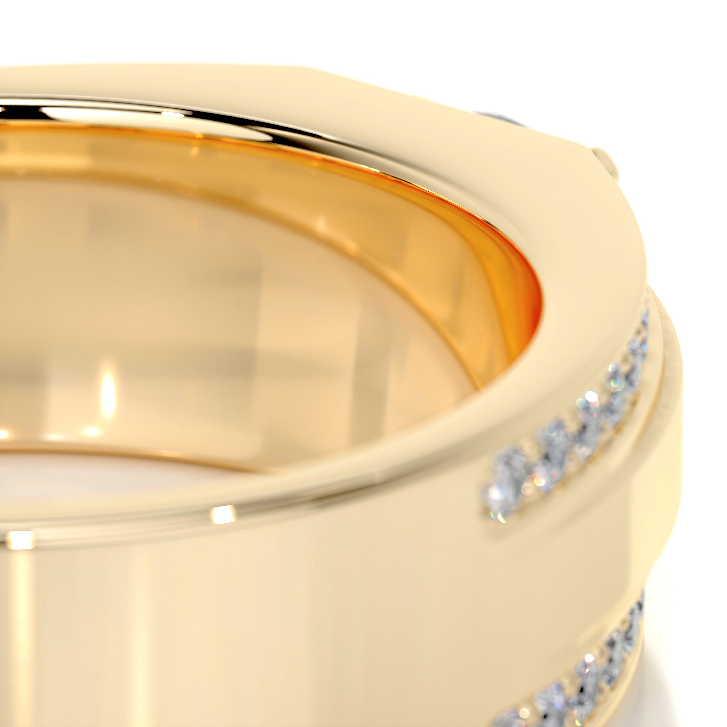 Raquel Diamond Wedding Band   (1.25 Carat) -18K Yellow Gold