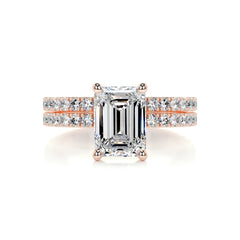 Royal Diamond Bridal Set -14K Rose Gold