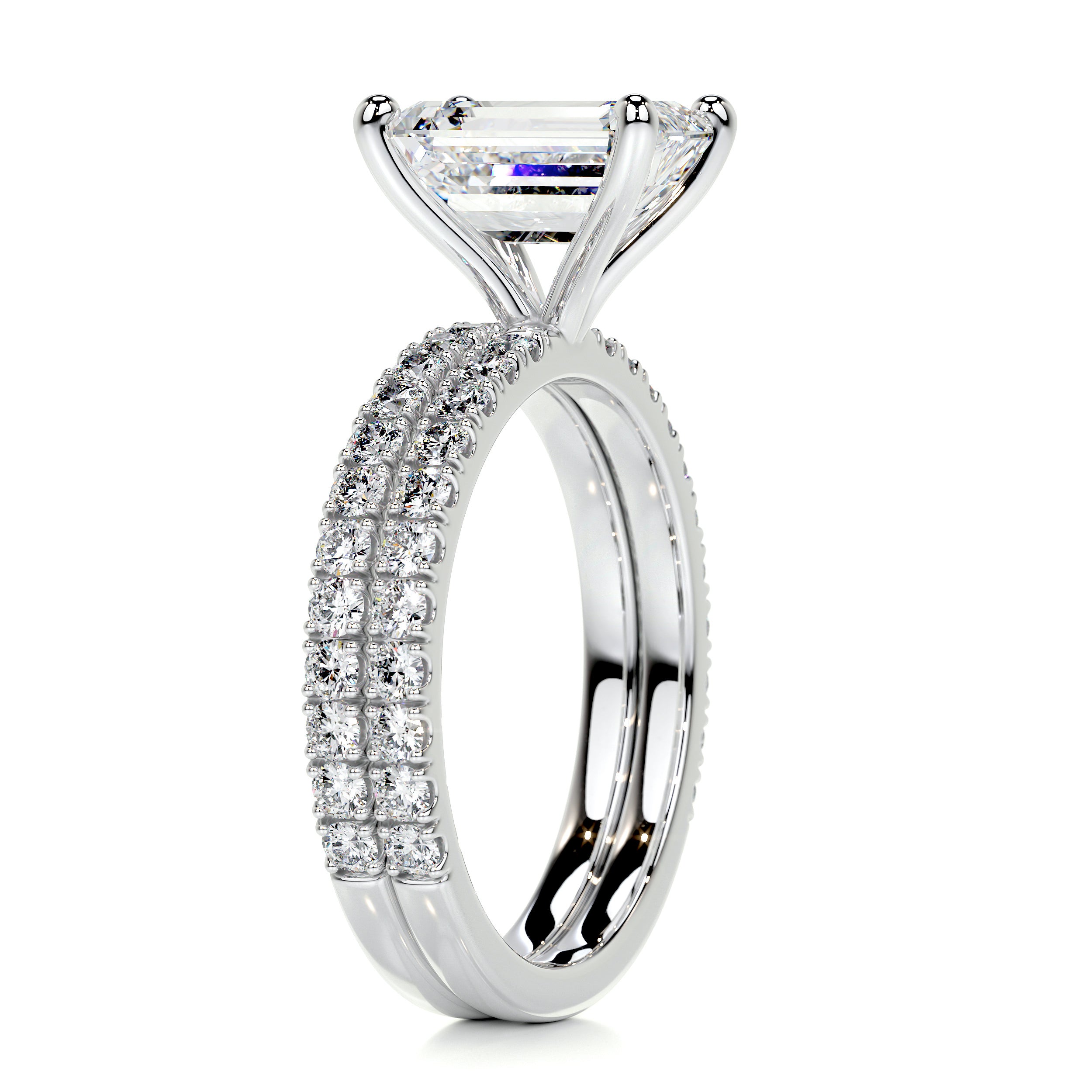 Royal Diamond Bridal Set -18K White Gold