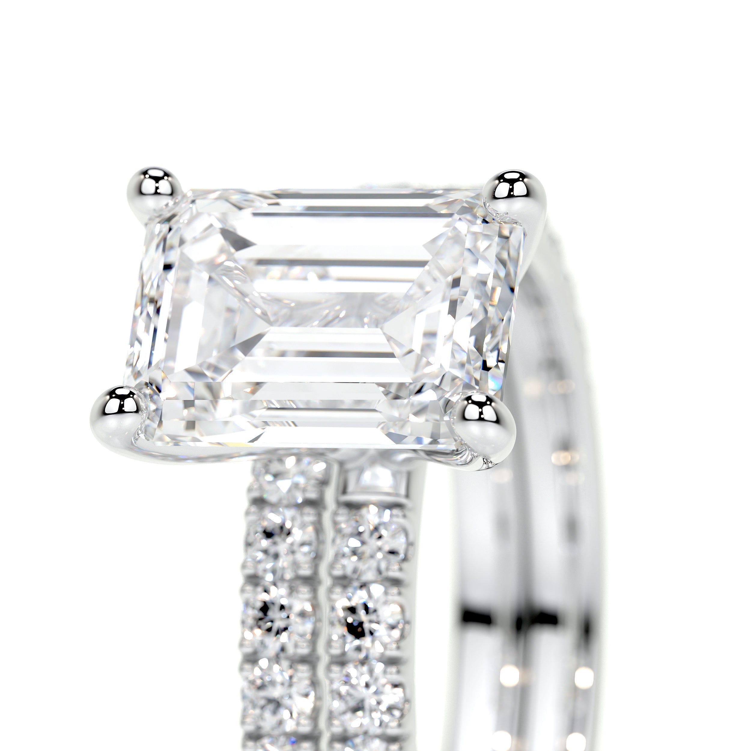 Royal Lab Grown Diamond Bridal Set   (2.5 Carat) -18K White Gold