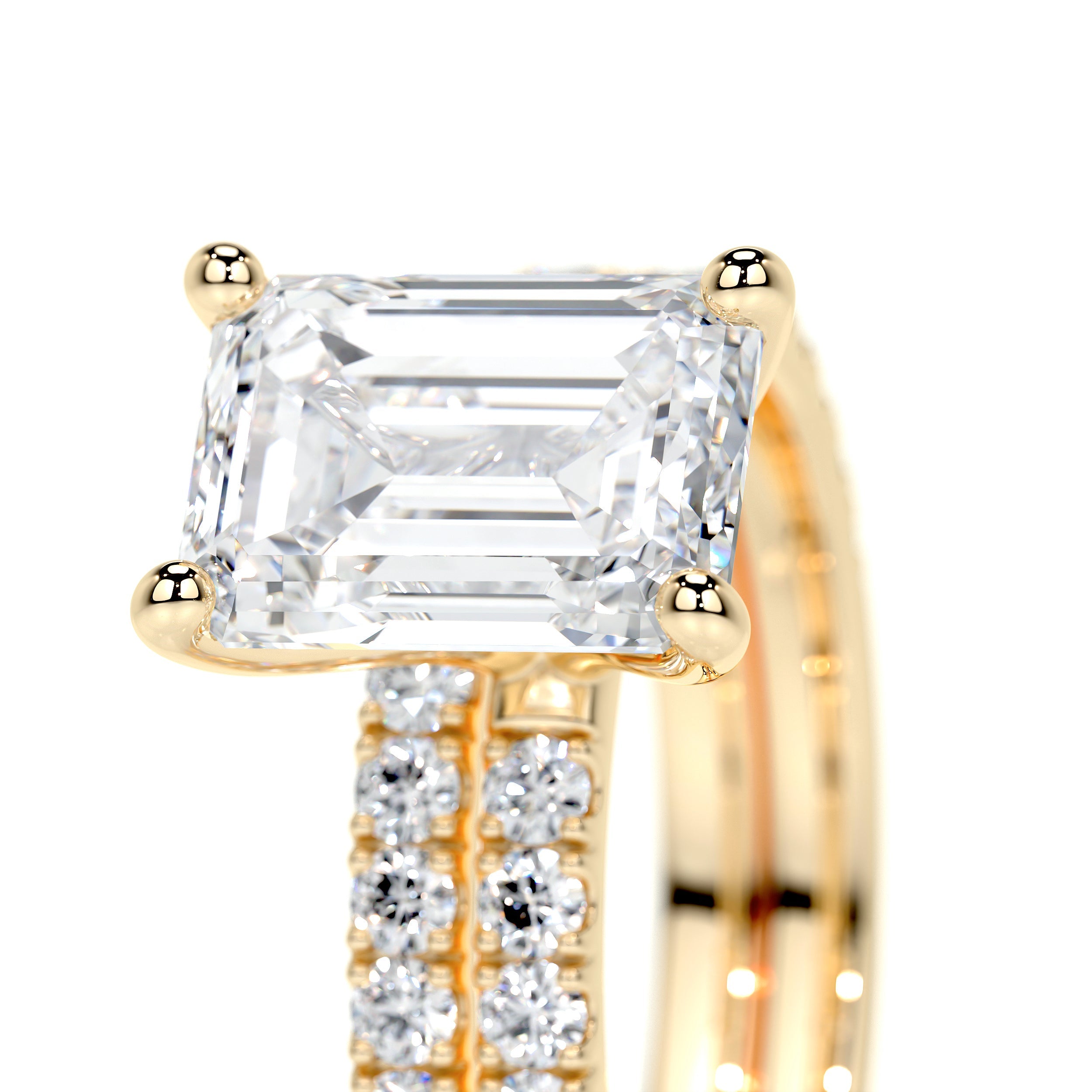 Royal Lab Grown Diamond Bridal Set   (2.5 Carat) -18K Yellow Gold