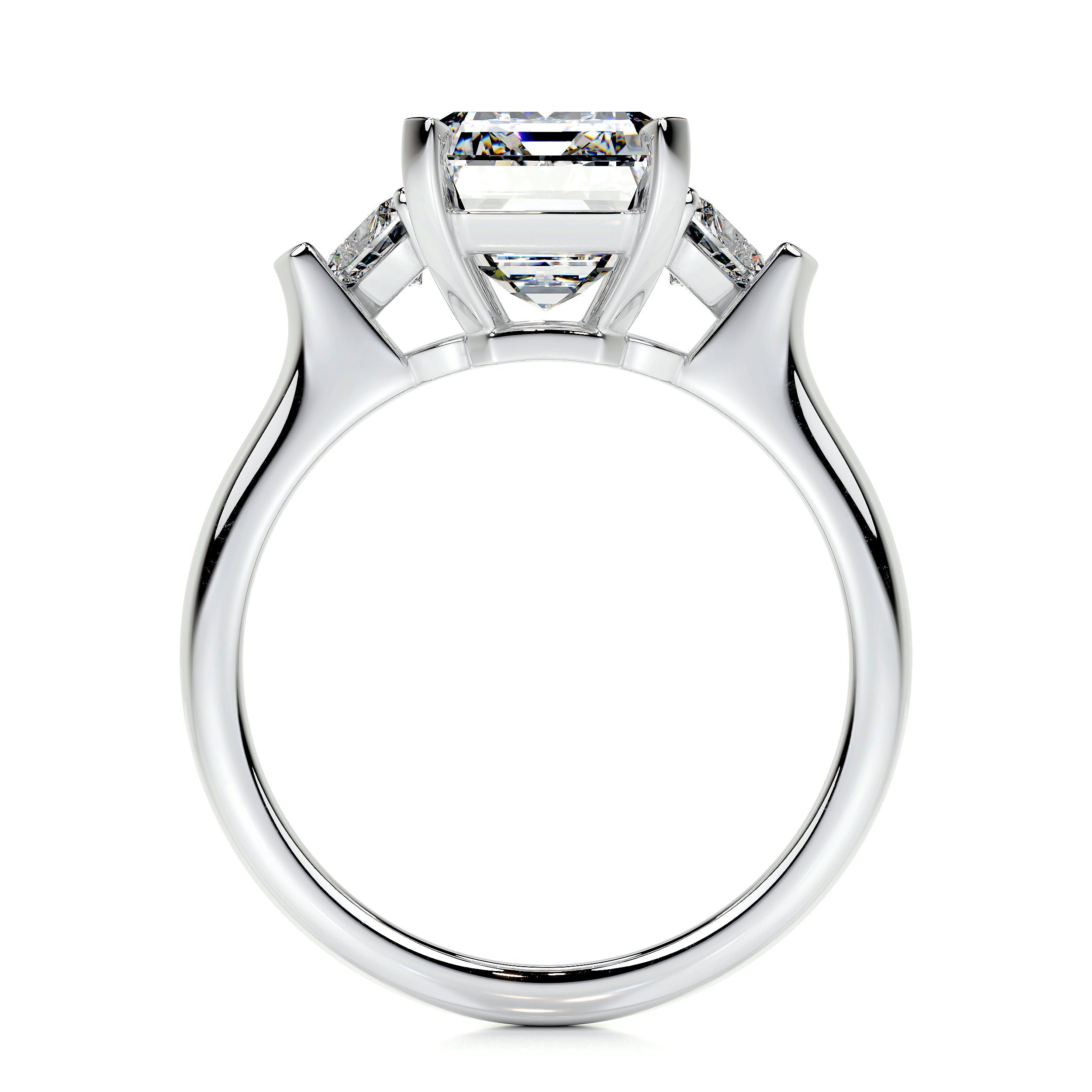 Kamala Lab Grown Diamond Ring   (5.50 Carat) -18K White Gold
