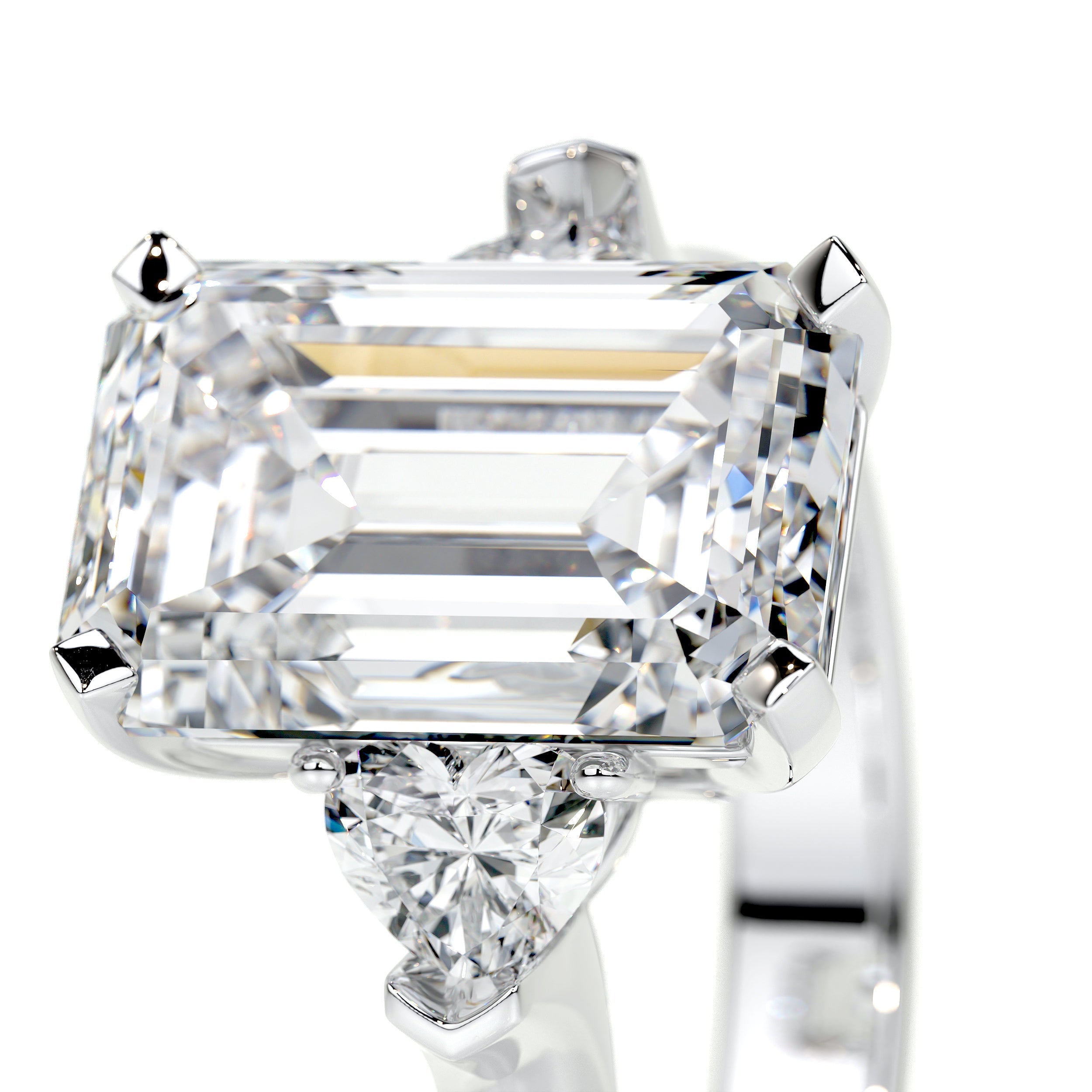 Kamala Lab Grown Diamond Ring   (5.50 Carat) -18K White Gold