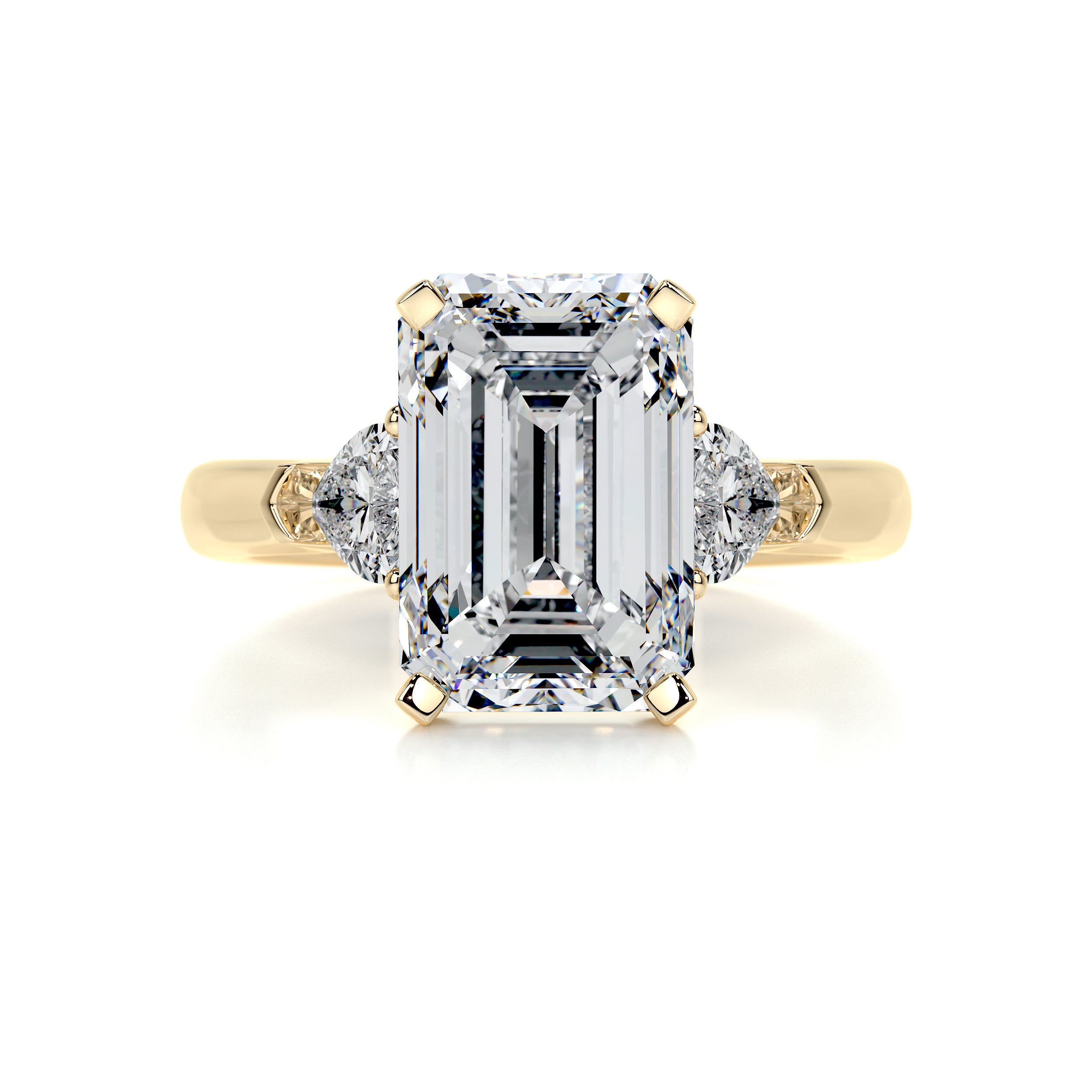 Kamala Diamond Engagement Ring -18K Yellow Gold