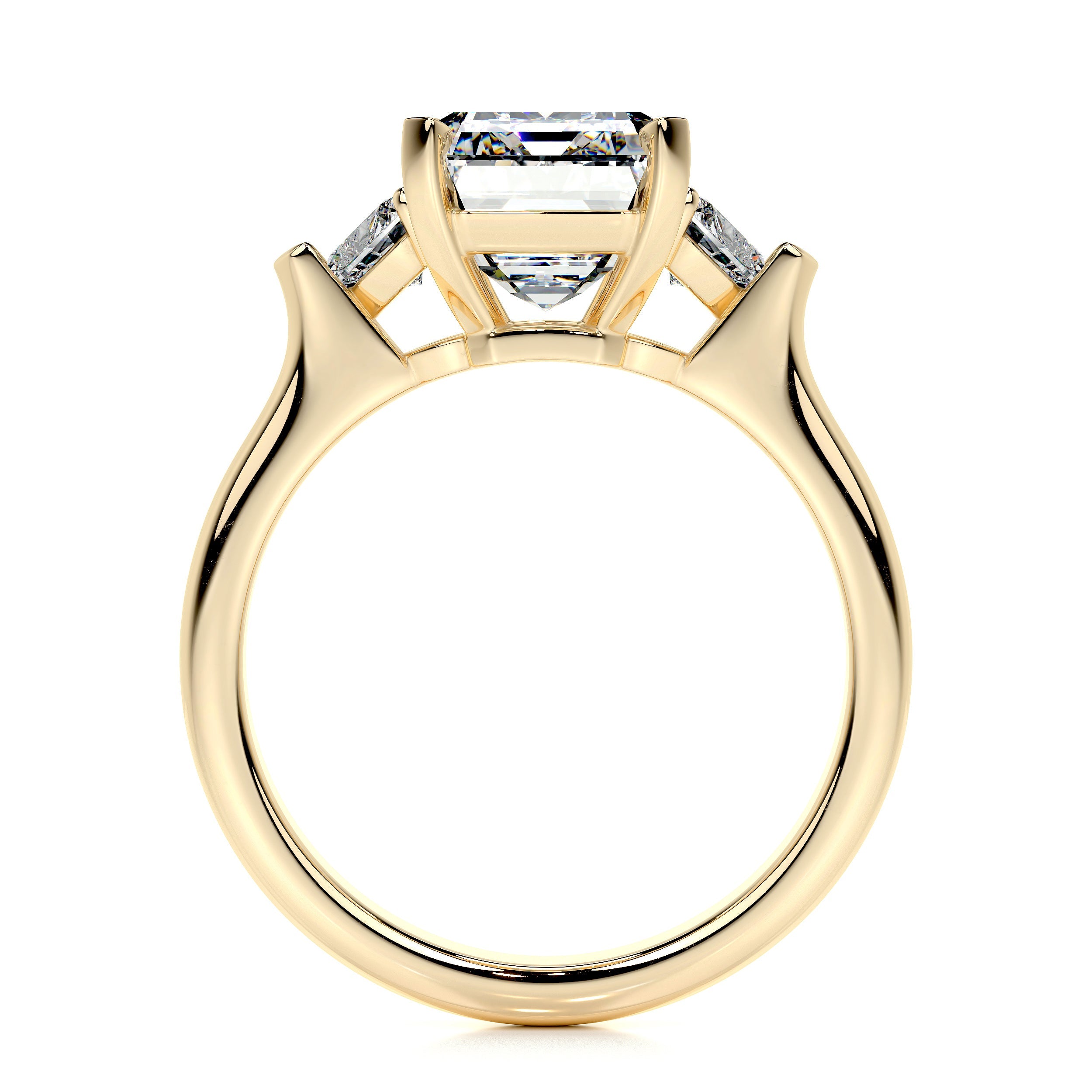 Kamala Lab Grown Diamond Ring   (5.50 Carat) -18K Yellow Gold