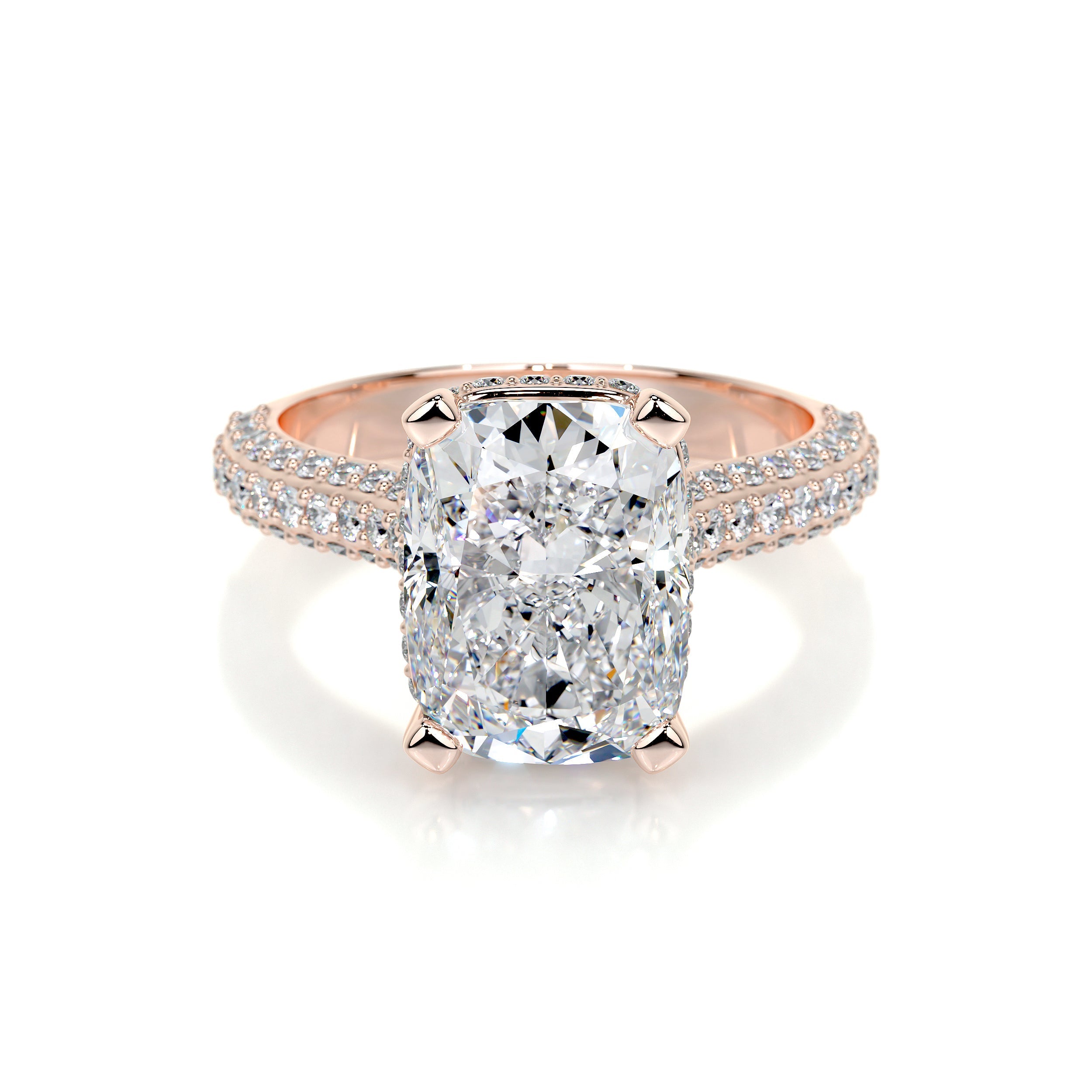 Joana Lab Grown Diamond Ring   (3 Carat) -14K Rose Gold