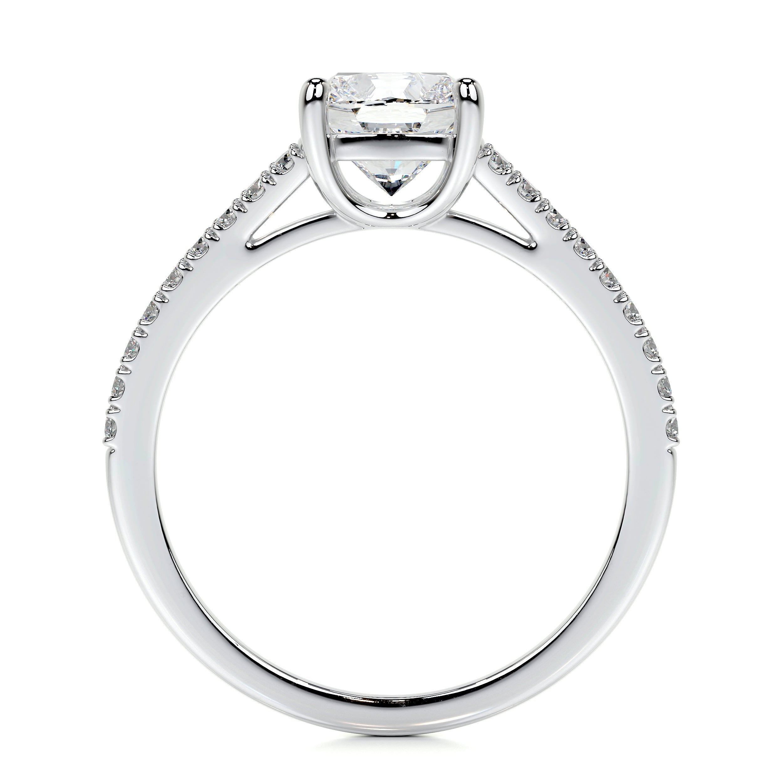 Sadie Lab Grown Diamond Ring   (2 Carat) -14K White Gold