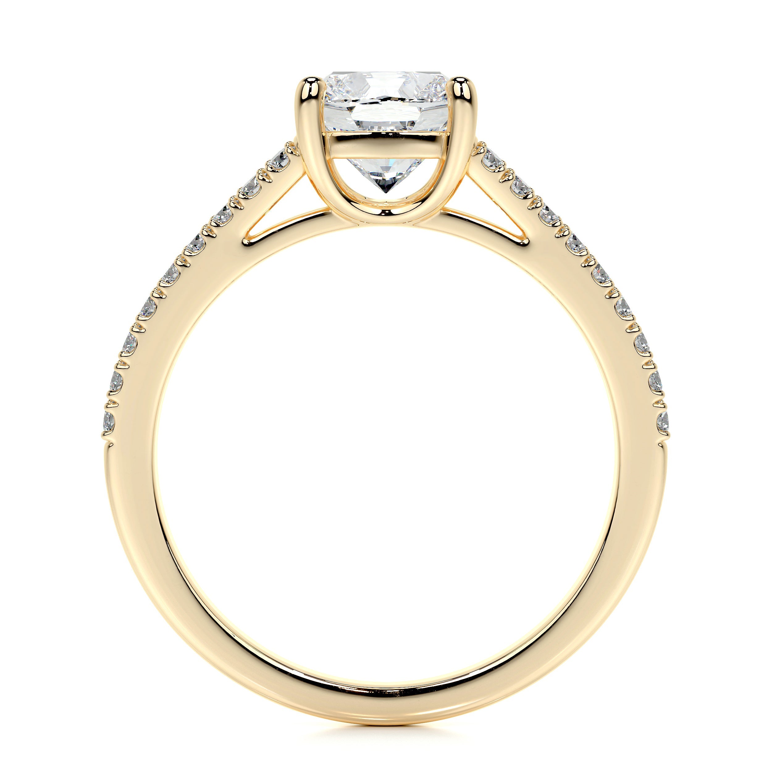 Sadie Lab Grown Diamond Ring   (2 Carat) -18K Yellow Gold