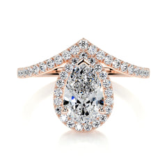 Miranda Lab Grown Diamond Ring -14K Rose Gold