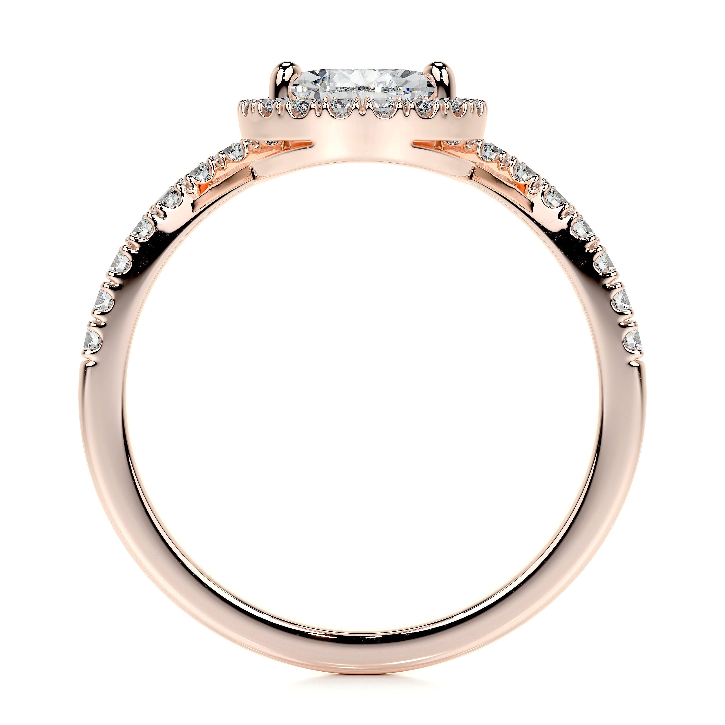 Miranda Lab Grown Diamond Ring   (1.55 Carat) -14K Rose Gold