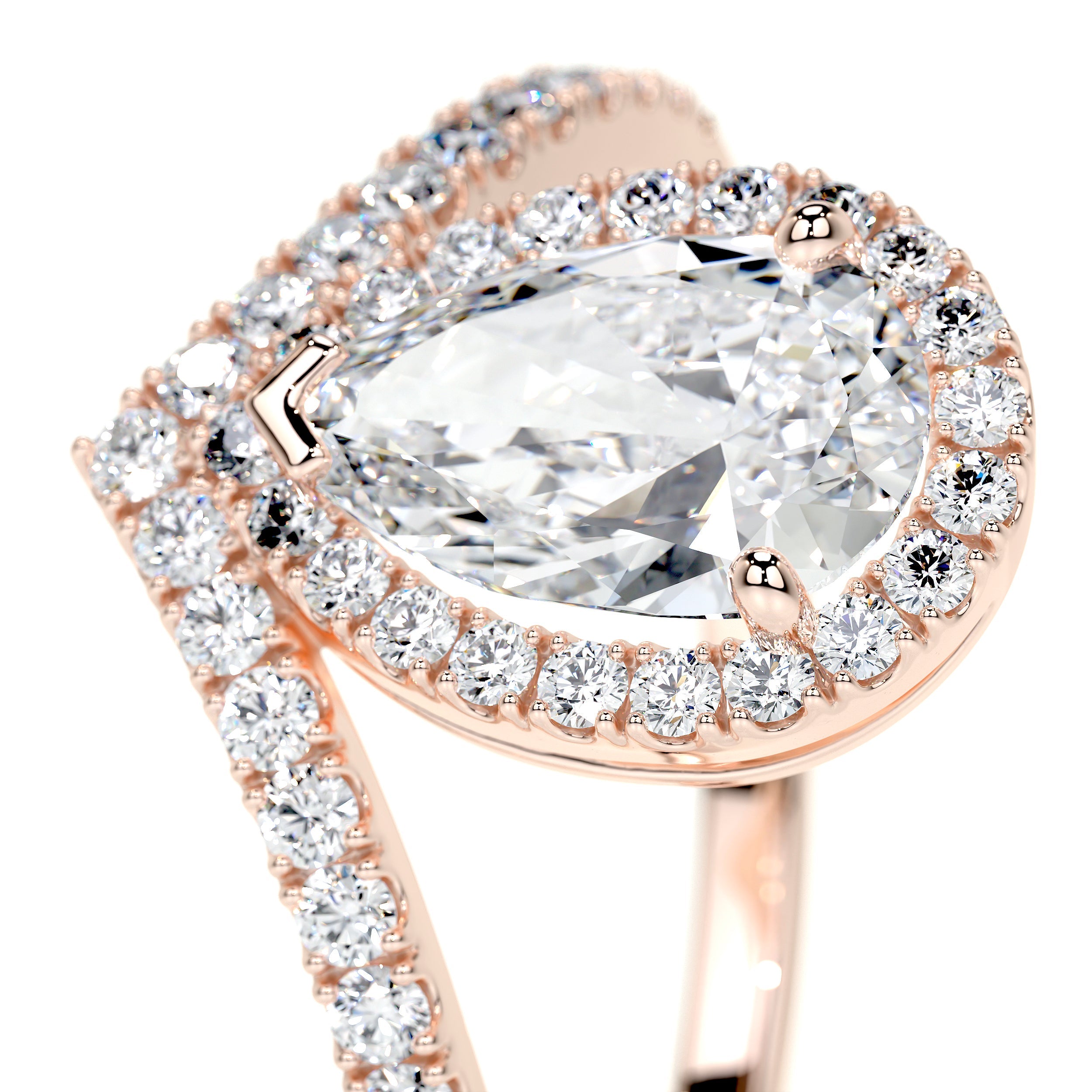 Miranda Lab Grown Diamond Ring   (1.55 Carat) -14K Rose Gold