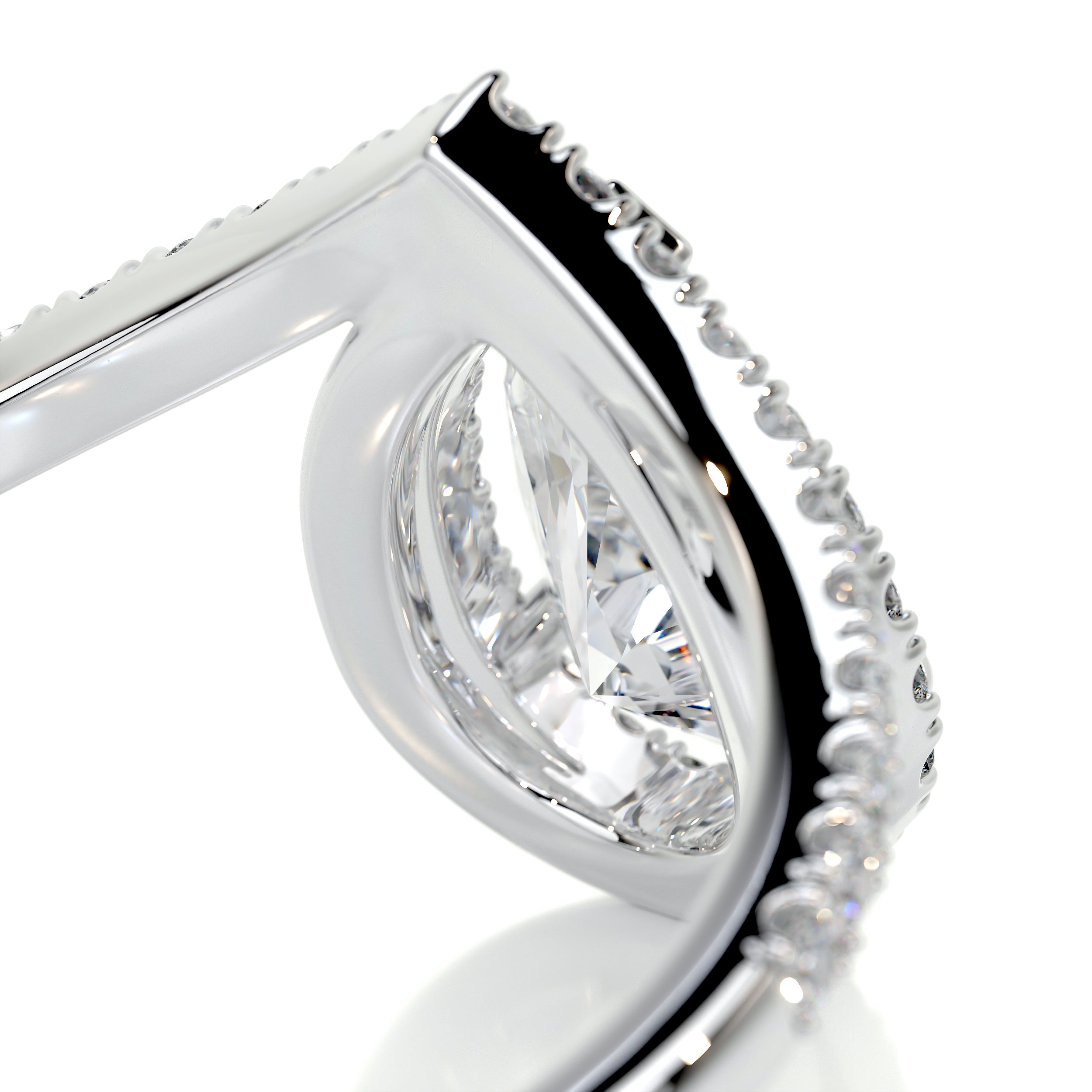 Miranda Diamond Engagement Ring   (1.55 Carat) -Platinum