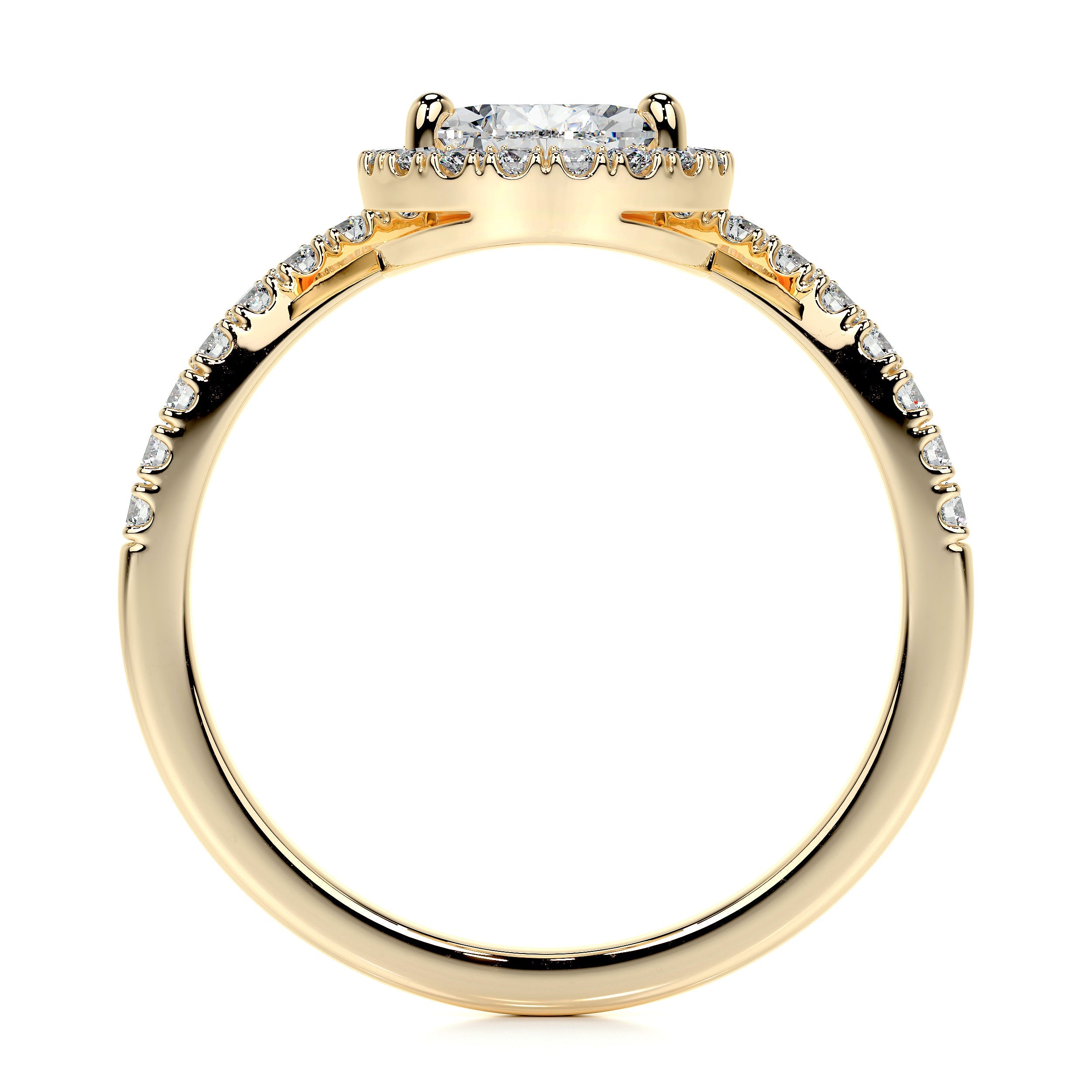 Miranda Lab Grown Diamond Ring   (1.55 Carat) -18K Yellow Gold