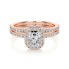Cora Lab Grown Diamond Bridal Set -14K Rose Gold