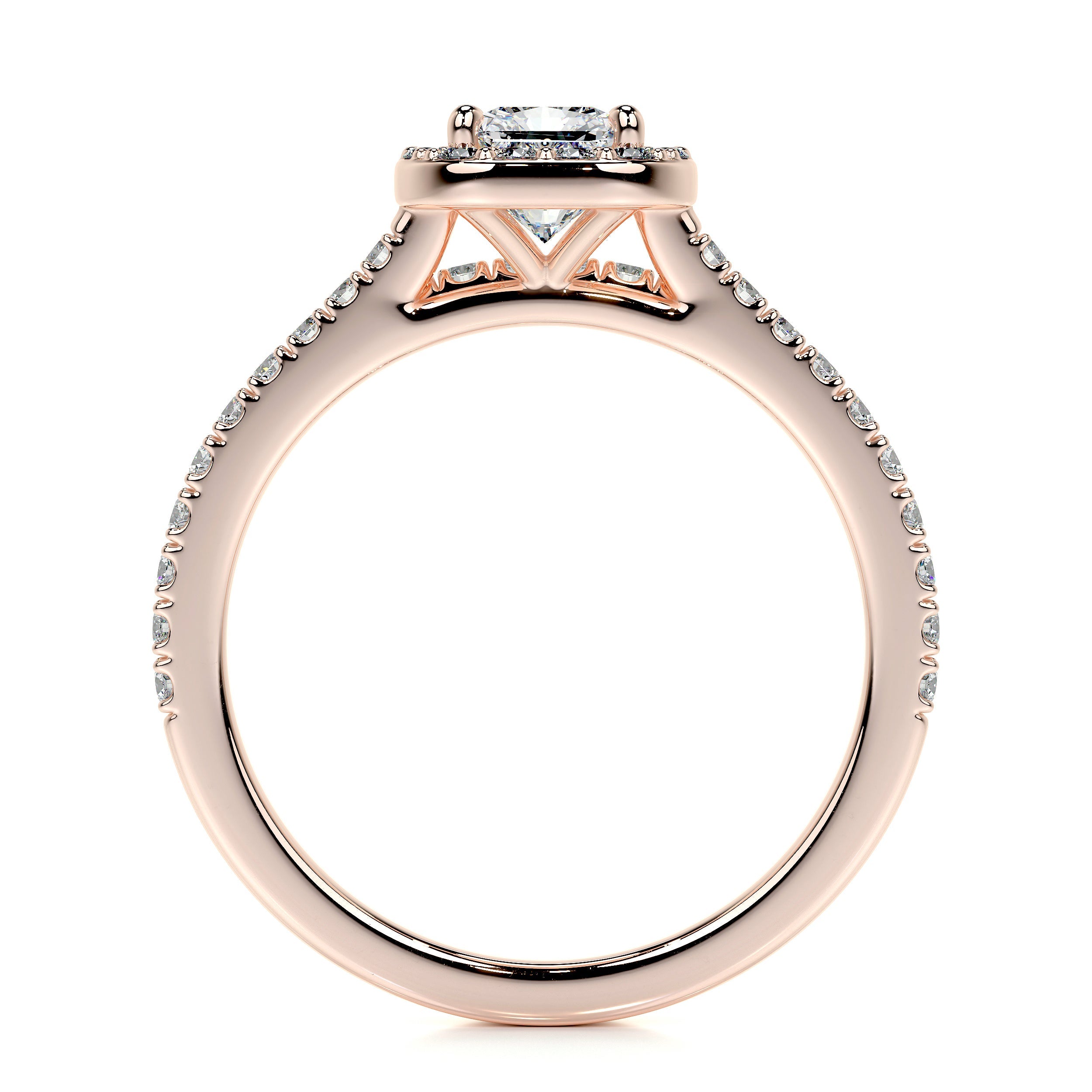 Cora Lab Grown Diamond Bridal Set   (1.5 Carat) -14K Rose Gold